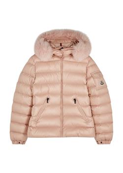 时尚moncler kids女装, Moncler | KIDS Pink fur-trimmed quilted shell jacket (12-14+ years)商品图片 