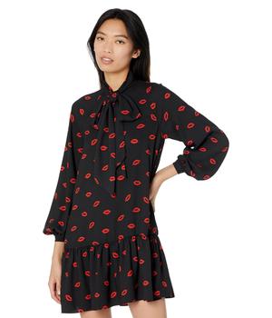 Kate Spade衣服, Kate Spade | Kisses Tie Neck Shift Dress商品图片 5折