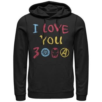 推荐Marvel Men's Avengers Endgame Iron Man Hand Drawn I Love You 3000, Pullover Hoodie商品