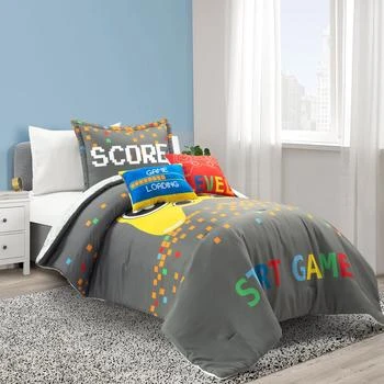 Lush Decor | Video Games Reversible Oversized Comforter White 4Pc Set Twin,商家Premium Outlets,价格¥1301