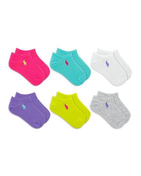 商品Ralph Lauren | Girls' Flat Knit Low Cut Socks, Set of 6 - Little Kid,商家Bloomingdale's,价格¥149图片