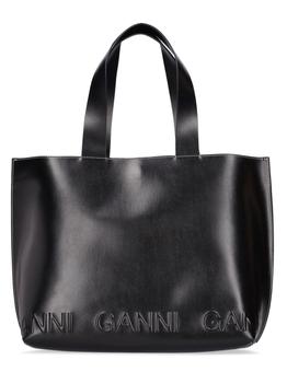 ganni包, Ganni | Banner East West Leather Tote商品图片 额外7.5折, 额外七五折