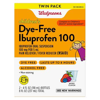 商品Children's Dye-Free Ibuprofen 100 Oral Suspension Berry图片