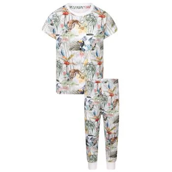 My Little Pie | Colorful rio print pajama set in white,商家BAMBINIFASHION,价格¥283
