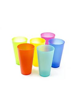 商品Colorful Plastic Netted 20oz Tumblers - Set of 6,商家Belk,价格¥84图片