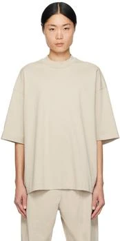 Fear of god | Taupe Dropped Shoulder T-Shirt 独家减免邮费