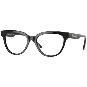 推荐Versace Women's Eyeglasses - Black Square Full-Rim Frame | VERSACE 0VE3315 GB1商品