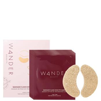商品Wander Beauty | Wander Beauty Baggage Claim Eye Masks (Pack of 6) - Gold,商家SkinStore,价格¥184图片