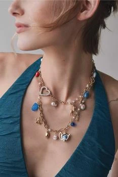 Urban Outfitters | Tea Party Layered Charm Necklace,商家Urban Outfitters,价格¥142