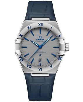 欧米茄星座, Omega | Omega Constellation Co-Axial Master Chronometer Grey Dial Blue Leather Strap Men's Watch 131.13.39.20.06.002商品图片 7.9折