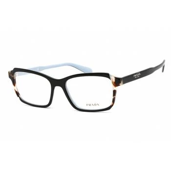 Prada | Prada Women's Eyeglasses - Top Black/Azure/Spotted Brown Plastic | 0PR 01VV KHR1O1 3.1折×额外9折x额外9.5折, 独家减免邮费, 额外九折, 额外九五折