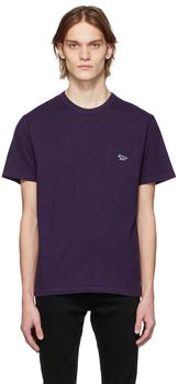 推荐Purple Classic Fox Patch Pocket T-Shirt商品