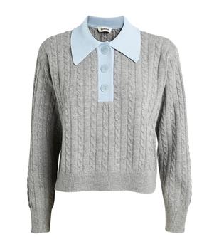 Sandro | Cable-Knit Cropped Sweater商品图片,5.9折