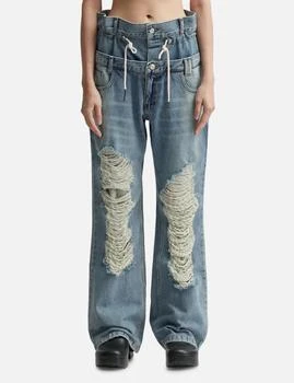 推荐Beria String Double Waist Jeans商品