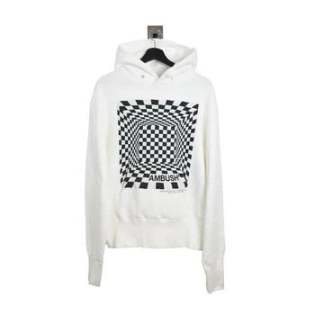 Ambush | Ambush Checker Short Hoodie White Black 6.2折