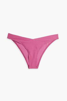 product Heather polka-dot cloqué low-rise bikini briefs image