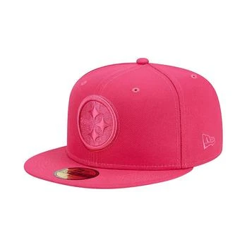 New Era | Men's Pink Pittsburgh Steelers Color Pack 59FIFTY Fitted Hat,商家Macy's,价格¥360