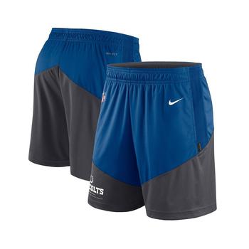 Nike户外用品, NIKE | Men's Royal, Anthracite Indianapolis Colts Primary Lockup Performance Shorts商品图片 