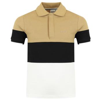 Hugo Boss | Stone Black & White Short Sleeved Polo Shirt商品图片,额外8折, 额外八折