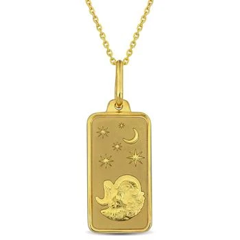 Mimi & Max | Mimi & Max Aries Horoscope Necklace in 10k Yellow Gold,商家Premium Outlets,价格¥2166