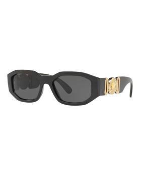推荐Chunky Rectangle Sunglasses w/ Logo Disc Arms商品