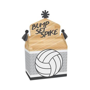 商品Bump, Set, Spike - Volleyball - Treat Box Party Favors - Baby Shower or Birthday Party Goodie Gable Boxes - Set of 12图片