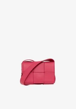 Bottega Veneta | Mini Candy Cassette Crossbody Bag in Intreccio Leather,商家Thahab,价格¥7845