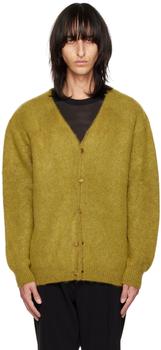 商品Needles | Green Y-Neck Cardigan,商家SSENSE,价格¥1503图片
