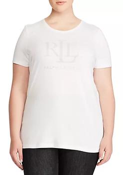 推荐Plus Size Katlin Studded Jersey T-Shirt商品