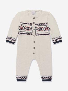 Paz Rodriguez | Baby Knitted Romper in Beige商品图片,额外8折, 额外八折