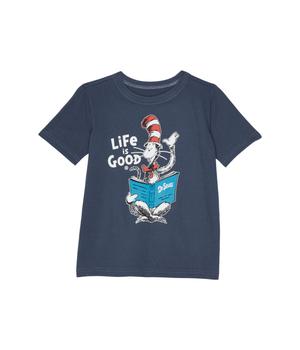 商品Life is Good | Cat In The Hat Reading Short Sleeve Crusher™ Tee (Toddler/Little Kids/Big Kids),商家Zappos,价格¥140图片