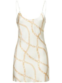 商品ANINE BING | Lisette Printed Silk Slip Midi Dress,商家LUISAVIAROMA,价格¥2223图片