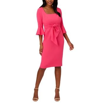 Adrianna Papell | Women's Tie-Front Bell-Sleeve Midi Dress 