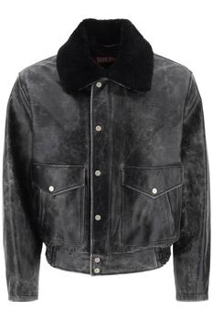 商品Diesel | L-Muds vintage-leather jacket,商家Coltorti Boutique,价格¥4673图片