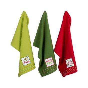 商品Design Imports | Assorted Holiday Greetings Embellished Dishtowel Set,商家Macy's,价格¥244图片