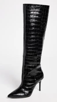 推荐Tory Knee High Pointy Toe Mid Heel Boots商品