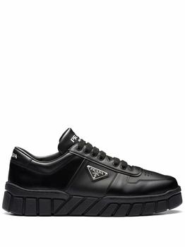 Prada, Prada | Prada Men's Black Leather Sneakers商品图片 