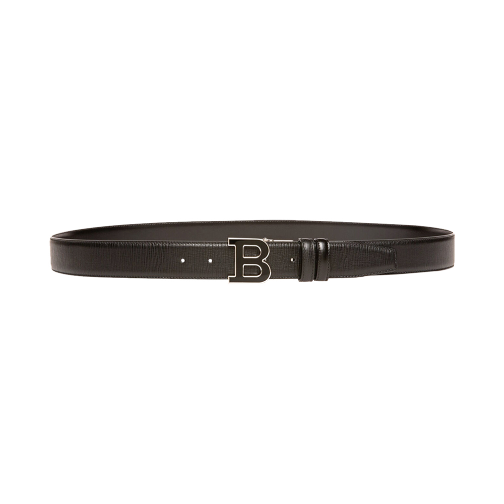 bally行李箱, Bally | BALLY 男士黑色皮质B字搭扣可裁剪板扣式双面皮带腰带 6226632商品图片 独家减免邮费