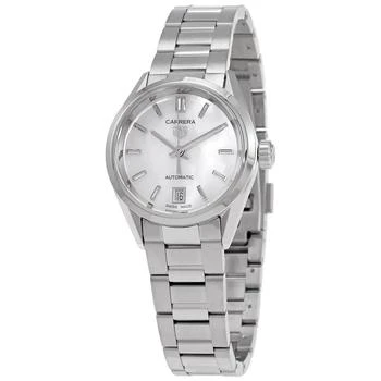 TAG Heuer | Carrera Automatic White Mother of Pearl Dial Ladies Watch WBN2410-BA0621 7.5折, 满$200减$10, 独家减免邮费, 满减