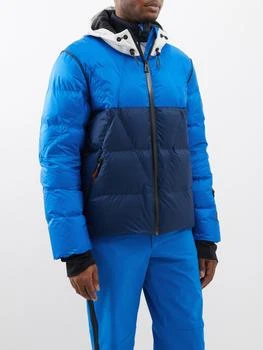 推荐Colour-block quilted down ski jacket商品