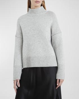 vince cashmere, Vince | Ribbed Mock-Neck Drop-Shoulder Sweater商品图片 