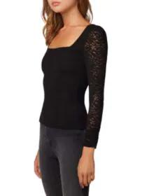 product Talia Puff-Sleeve Lace Top image