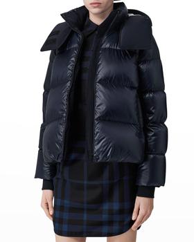 推荐Ganton Logo-Print Puffer Jacket商品