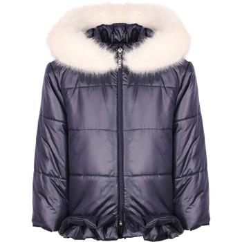 推荐Navy puffer jacket with faux fur lining商品