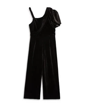 Habitual | Girls' Asymmetric Velour Knit Jumpsuit - Big Kid,商家Bloomingdale's,价格¥359