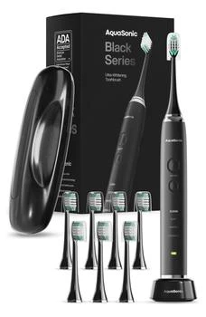 AquaSonic | Black Series Ultra Sonic Whitening ToothBrush with 8 DuPont Brush Heads & Travel Case,商家Nordstrom Rack,价格¥301