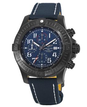 时尚PRIVATE WHITE V.C.男装, BREITLING | Breitling Super Avenger Chronograph 48 Night Mission Blue Dial Leather Men's Watch V13375101C1X2商品图片 7折