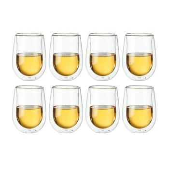 ZWILLING | ZWILLING Sorrento 8-pc Double-Wall White Wine Stemless Glass Set,商家Premium Outlets,价格¥819