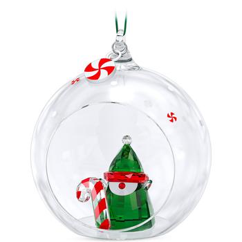 商品Swarovski | Holiday Cheers Santa's Elf Ball Ornament,商家Macy's,价格¥823图片