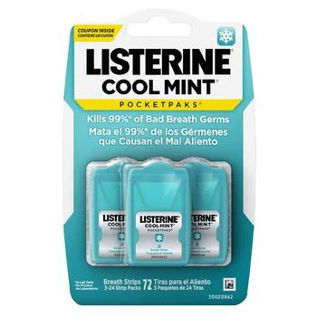 Listerine | Pocketpaks Fresh Breath Strips Cool Mint,商家Walgreens,价格¥52